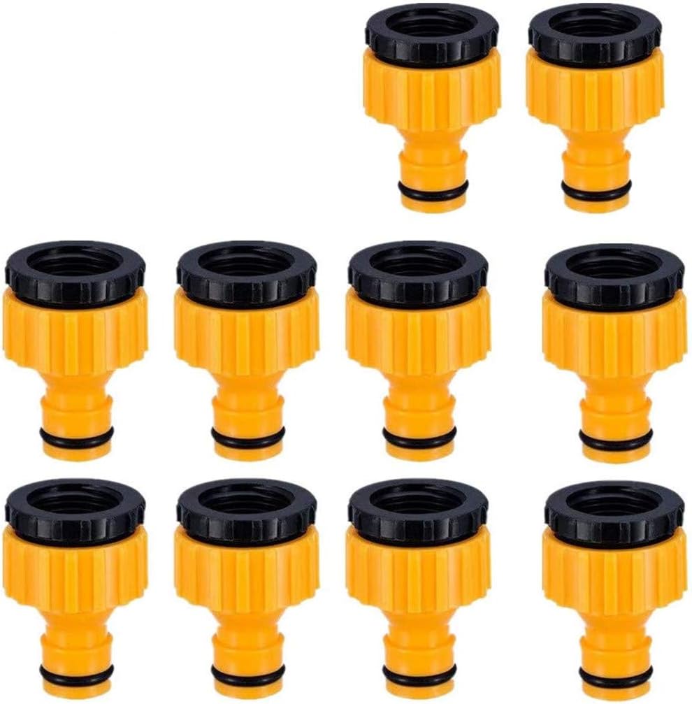 Zestaw 10 złączek do kranów z gwintem 1/2" 3/4" BSP 2 w 1 Złącze do kranu Adapter do kranu ogrodowego Złączka