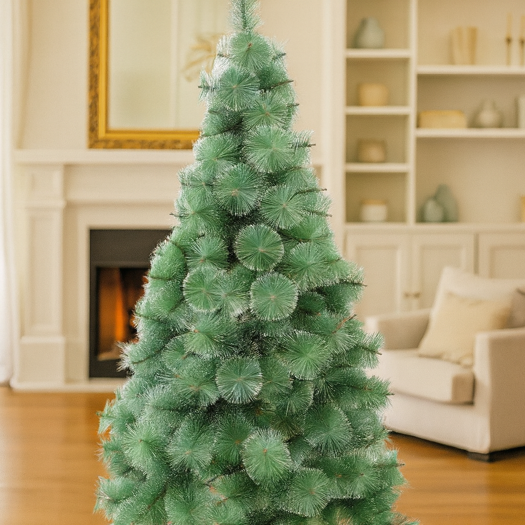 Árbol de Navidad con nieve 150 cm - Decoración navideña - 3