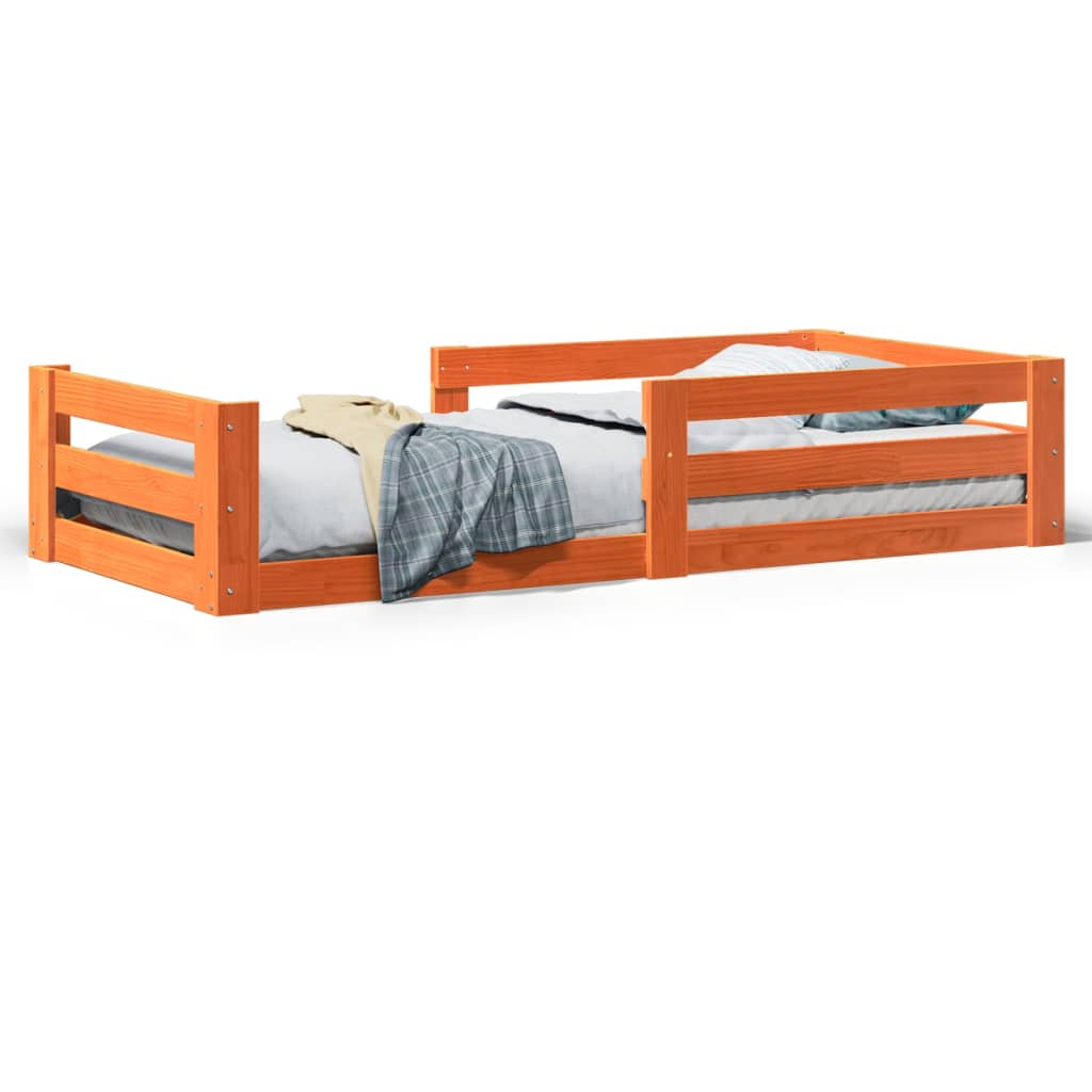 Łóżko Drewniane Rama Łóżka Sofa Brązowe Do Sypialni Pokoju 75x190 cm