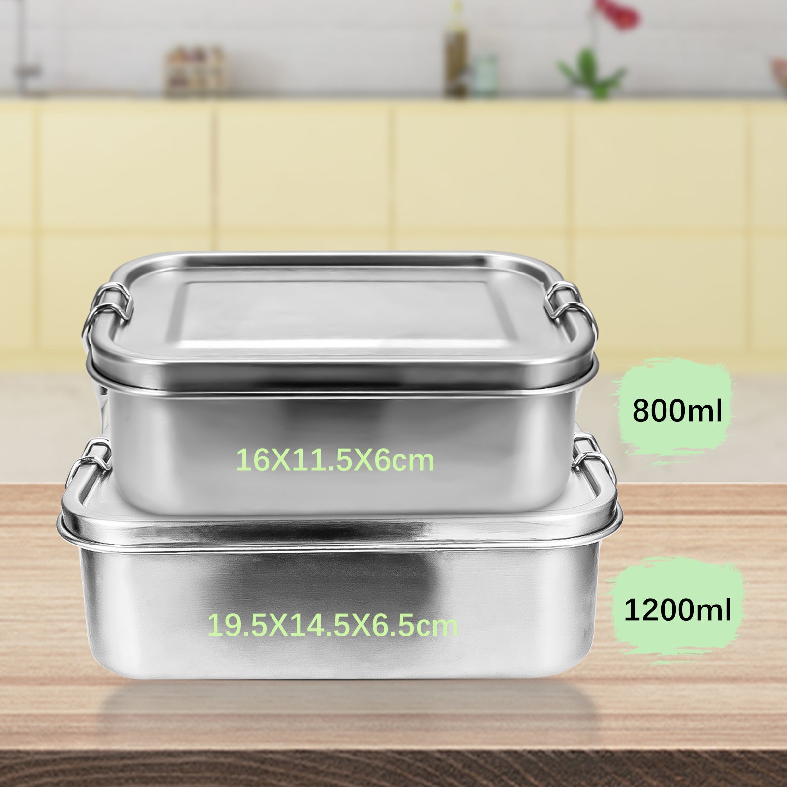 2 Pezzi Lunch Box In Acciaio Inox Bento Box Meal Box Con Scomparti Per Posate Bento Box Per Bambini E Adulti Lunch Box In Acciaio Inox Per Picnic Scuola Lavoro 90075863