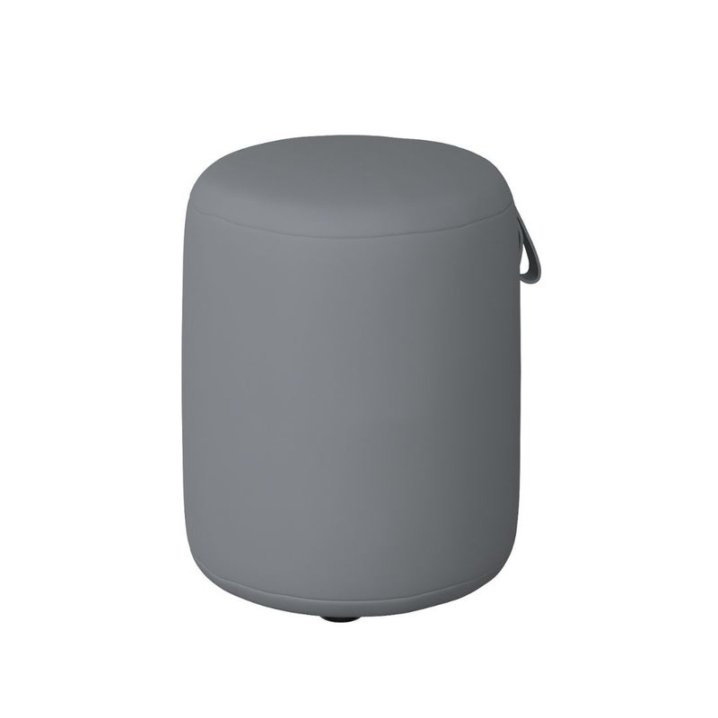 Pufa do toaletki MOSS 35 cm szara wodoodporna