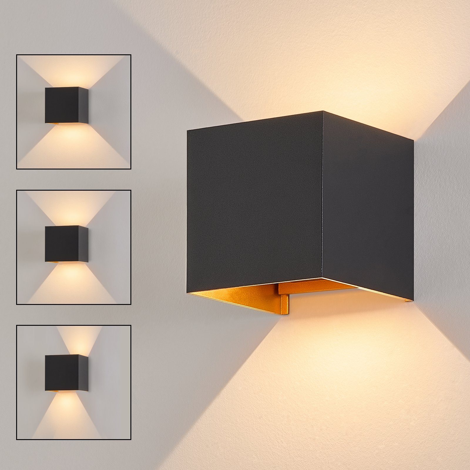 Aplique Pared Exterior Lámpara LED De Pared Exterior 7W - IP65, Haz  Ajustable | Ideal Para Patio O Jardín Lampara Pilas, image size:1600x1600