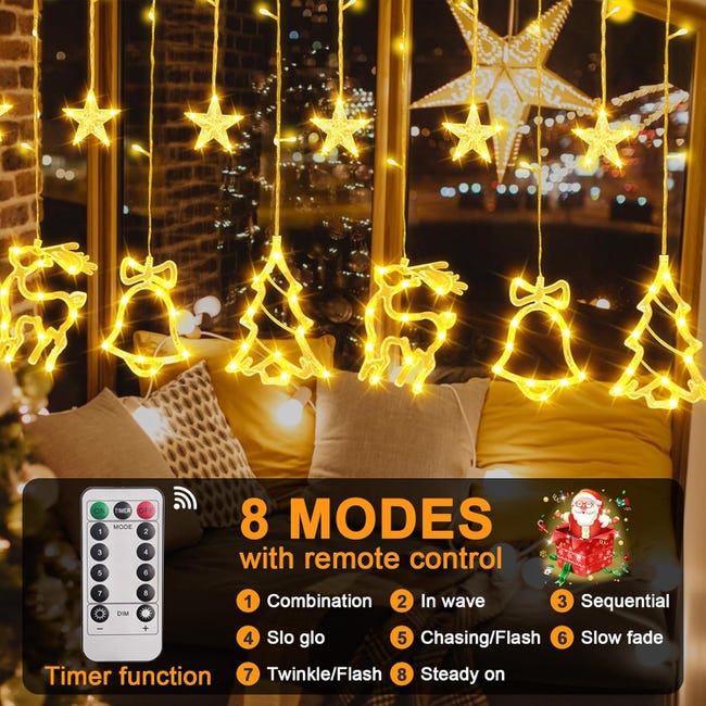 Catena Luminosa LED Esterno Tenda Luci Natalizie Feste Decorazioni Gia – MAKA Store Catena Luminosa LED Esterno Tenda Luci Natalizie Feste Decorazioni Gia – MAKA Store