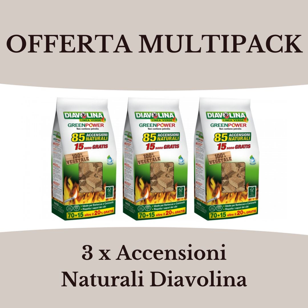 Accendifuoco Diavolina Camino E Stufa 40 Cubetti 350g - Formato - Foto 6