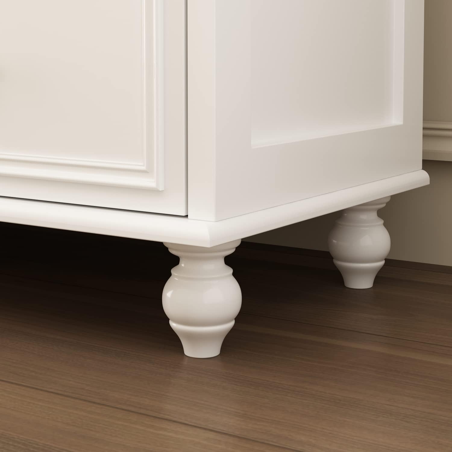 Commode moderne avec 9 tiroirs Salon Chambre Bureau 150x40x80cm façade Blanc - 5