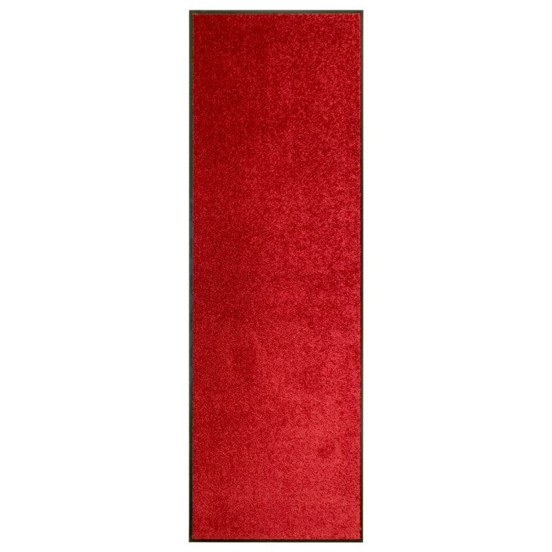 Wycieraczka z możliwością prania, czerwona, 60 x 180 cm vidaXL
