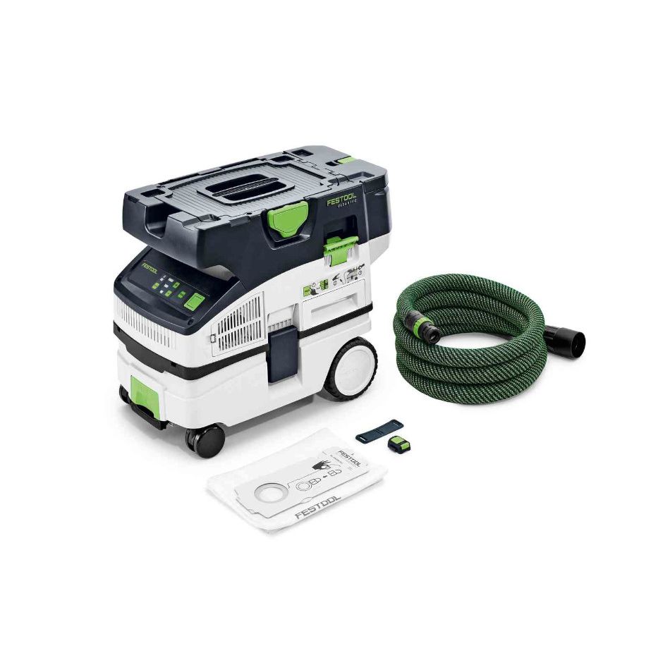 Lot De 10 Sacs D'aspirateur Pour Festool Cleantec FIS-CTL Mini Et CT Mini – Microfibre Non Tissée – Blanc/Marron