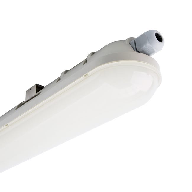 Lampada A LED Per Ambienti Umidi 150 Cm IP65 - 48W 6500K Con 2 Tubi Sostituibili, 5760 Lumen, Per Garage, Cantina, Officina