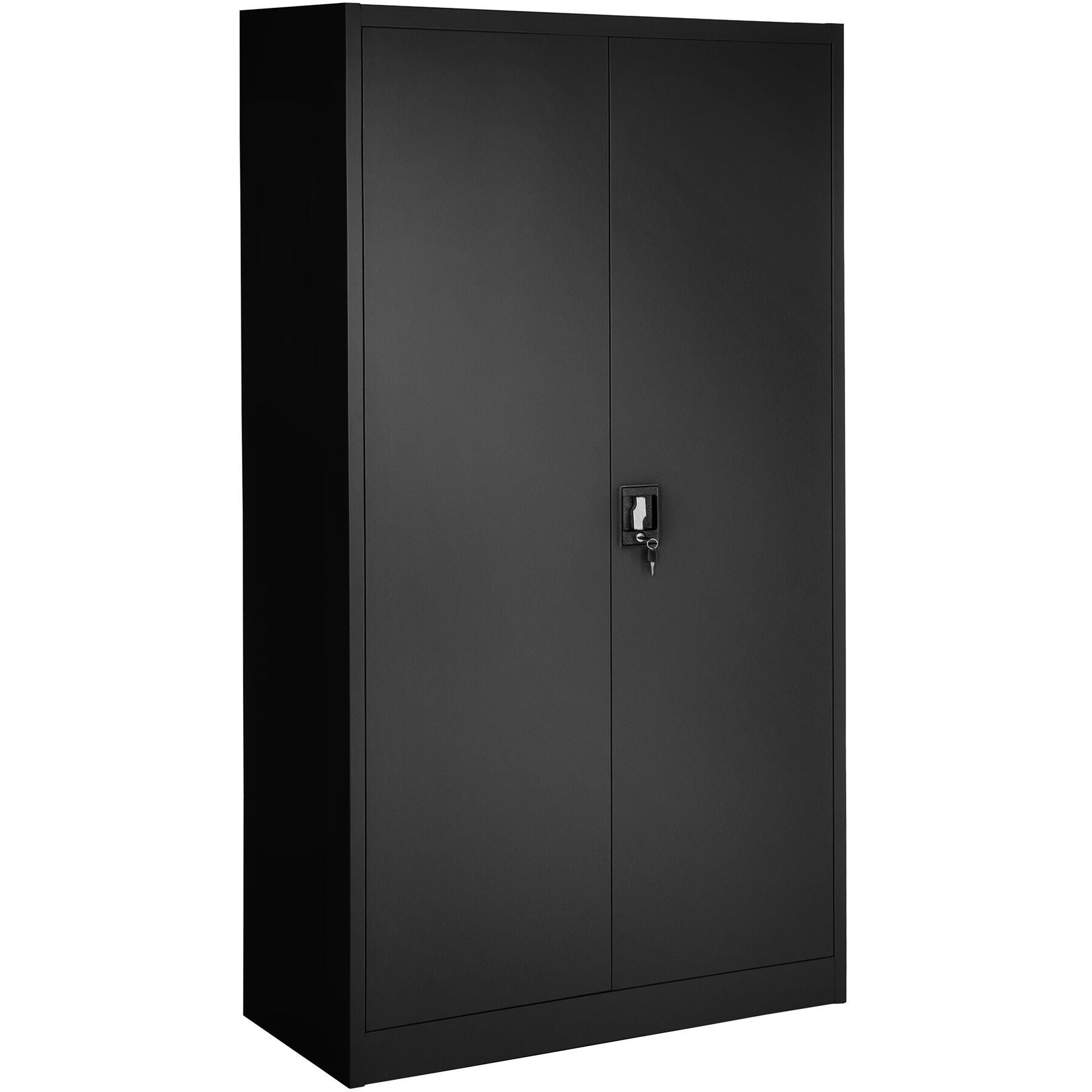 Armoire en métal verrouillable, étagères réglables, noir 180 x 90 x 40 cm TECTAKE - 2