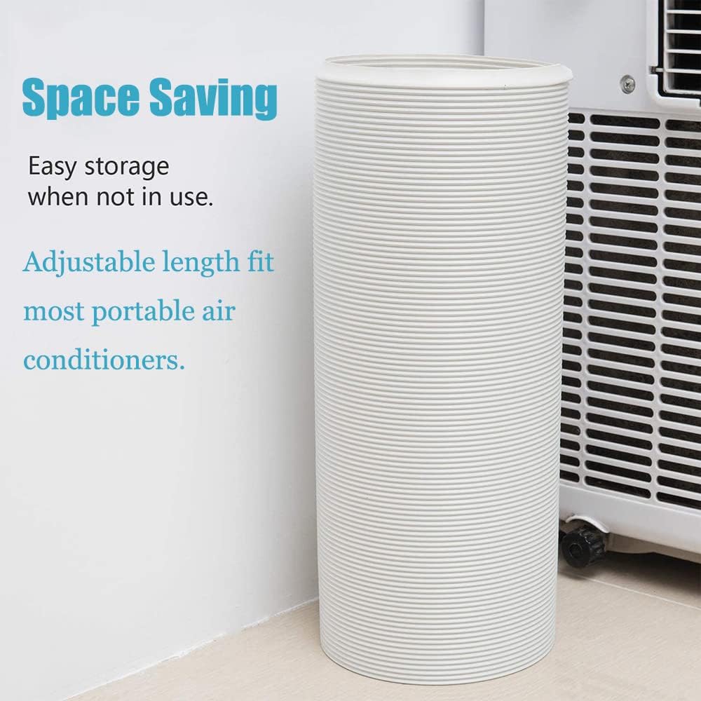 Tuyau Climatiseur Mobile 2m - Kit Tuyau d'Évacuation Universel, 15cm de Diamètre, Adapté pour Climatisation et Sèche-Linge - 5
