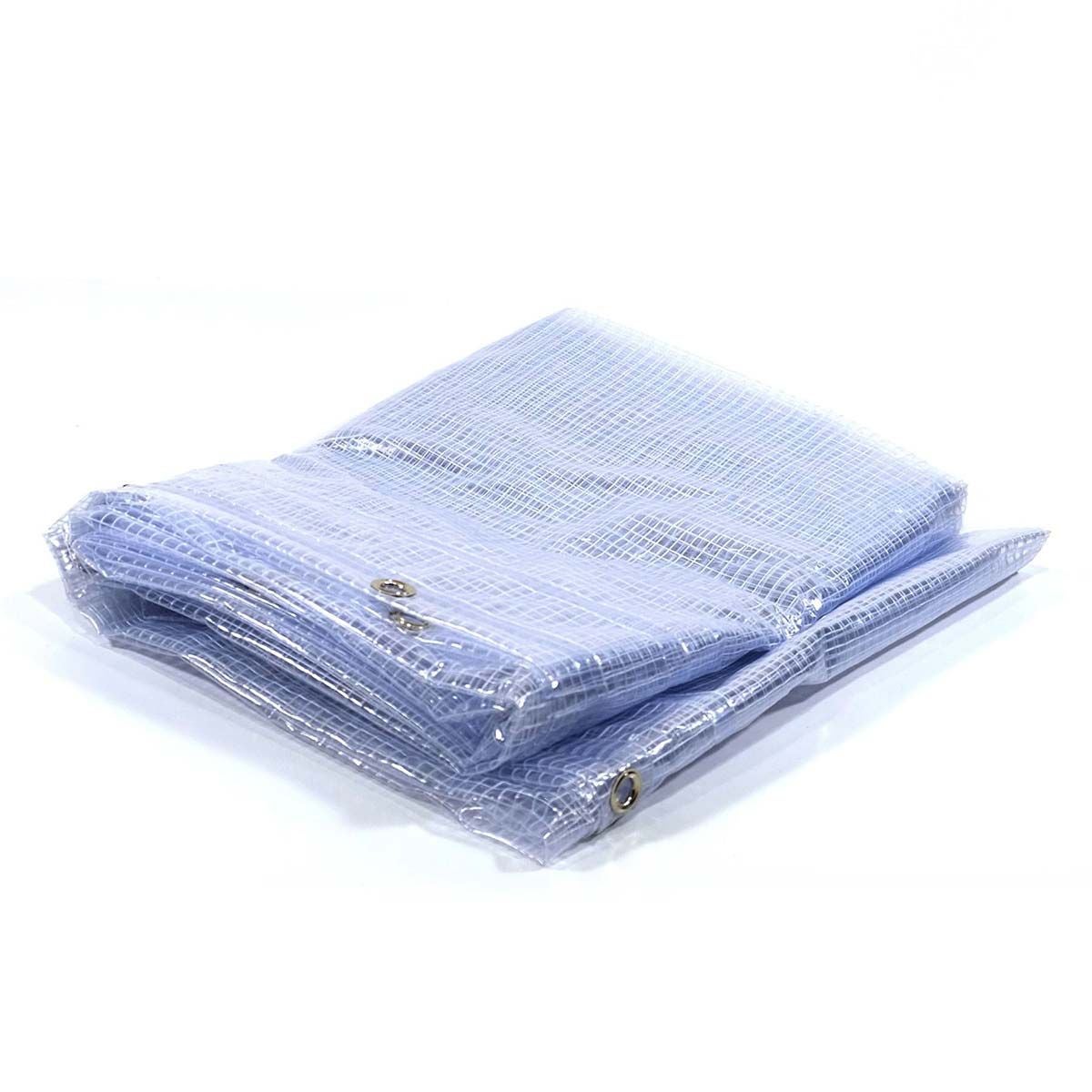 Lona transparente reforzada 2,1x4,5 m - garantía de 5 años tecplast - sp400mu - lona impermeable - hecha en francia