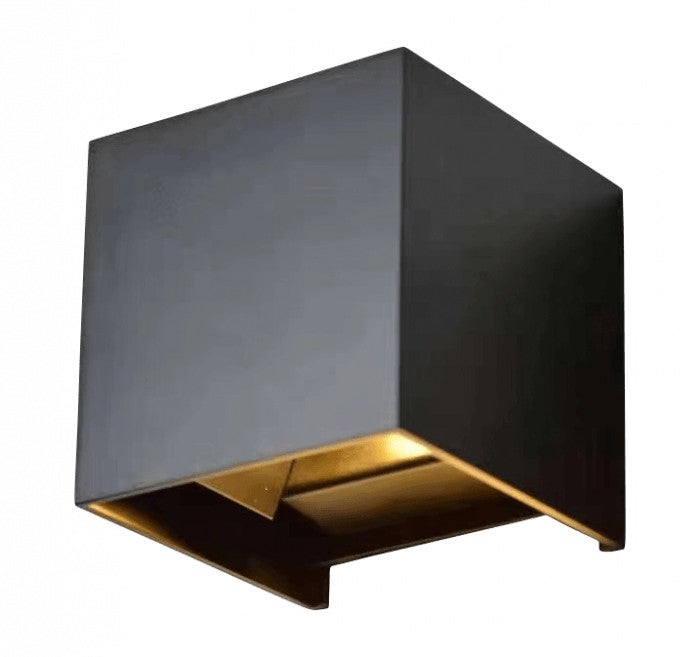 Kinkiet zewnętrzny Kinkiety LED 7W Neutralna biel 360lm antracyt wym: 10x10x10 cm IP65 Ecolight