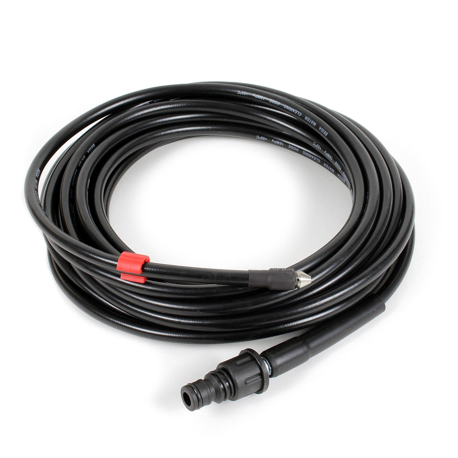 Tuyau Haute Pression 20m Poweka 180 Bar - Compatible Kärcher Bosch Lavor Tuyau Déboucheur 180 Bar