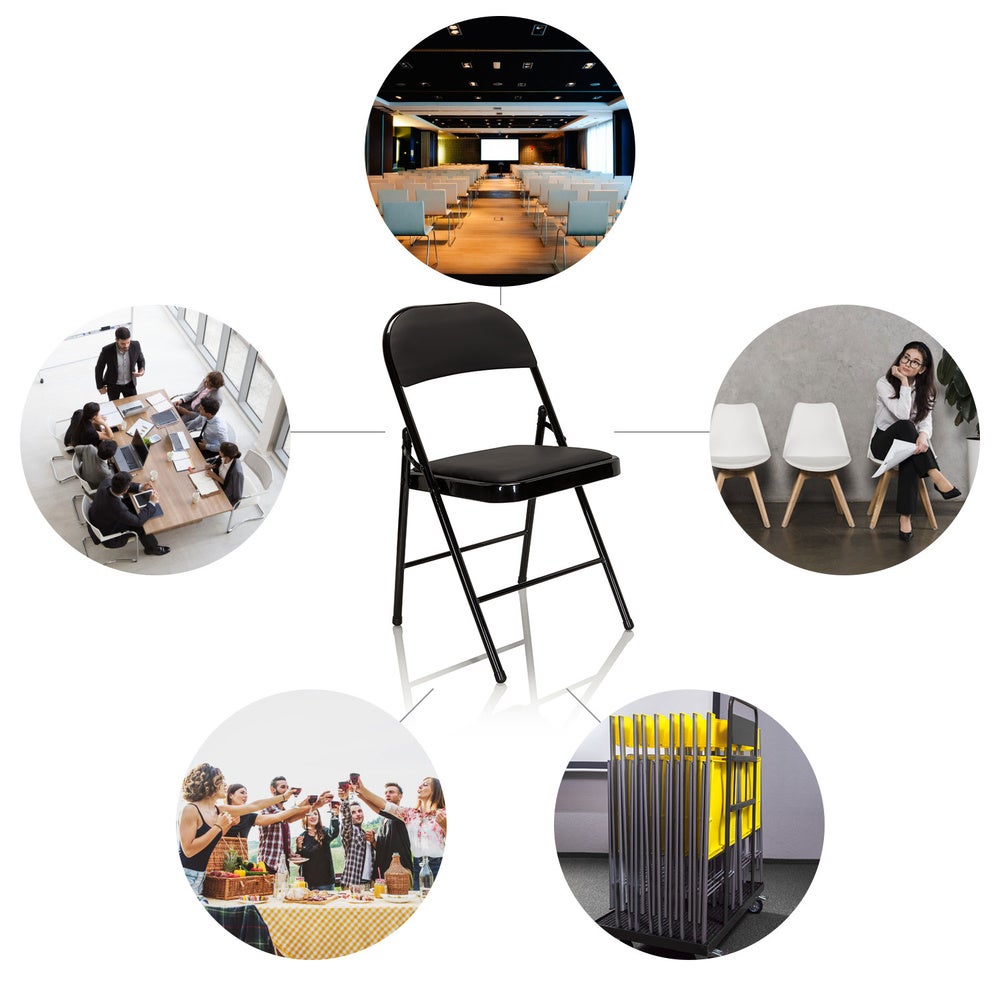 Sedia visitatore Sedia da conferenza TUDELA Nero hjh OFFICE - 2