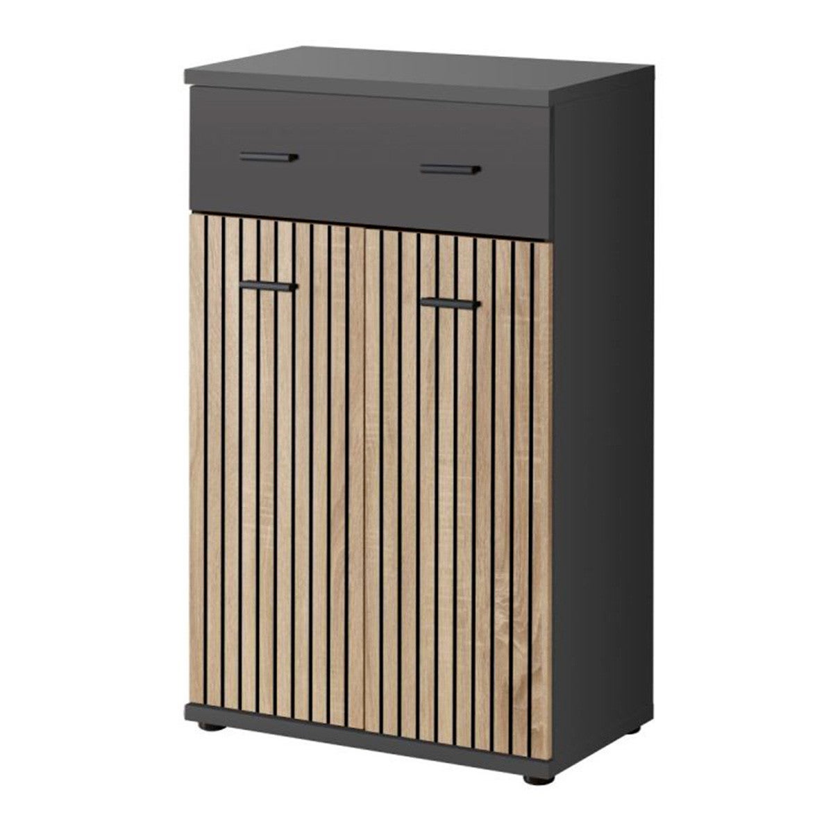 Komoda MARCO 60 antracyt/dąb artisan