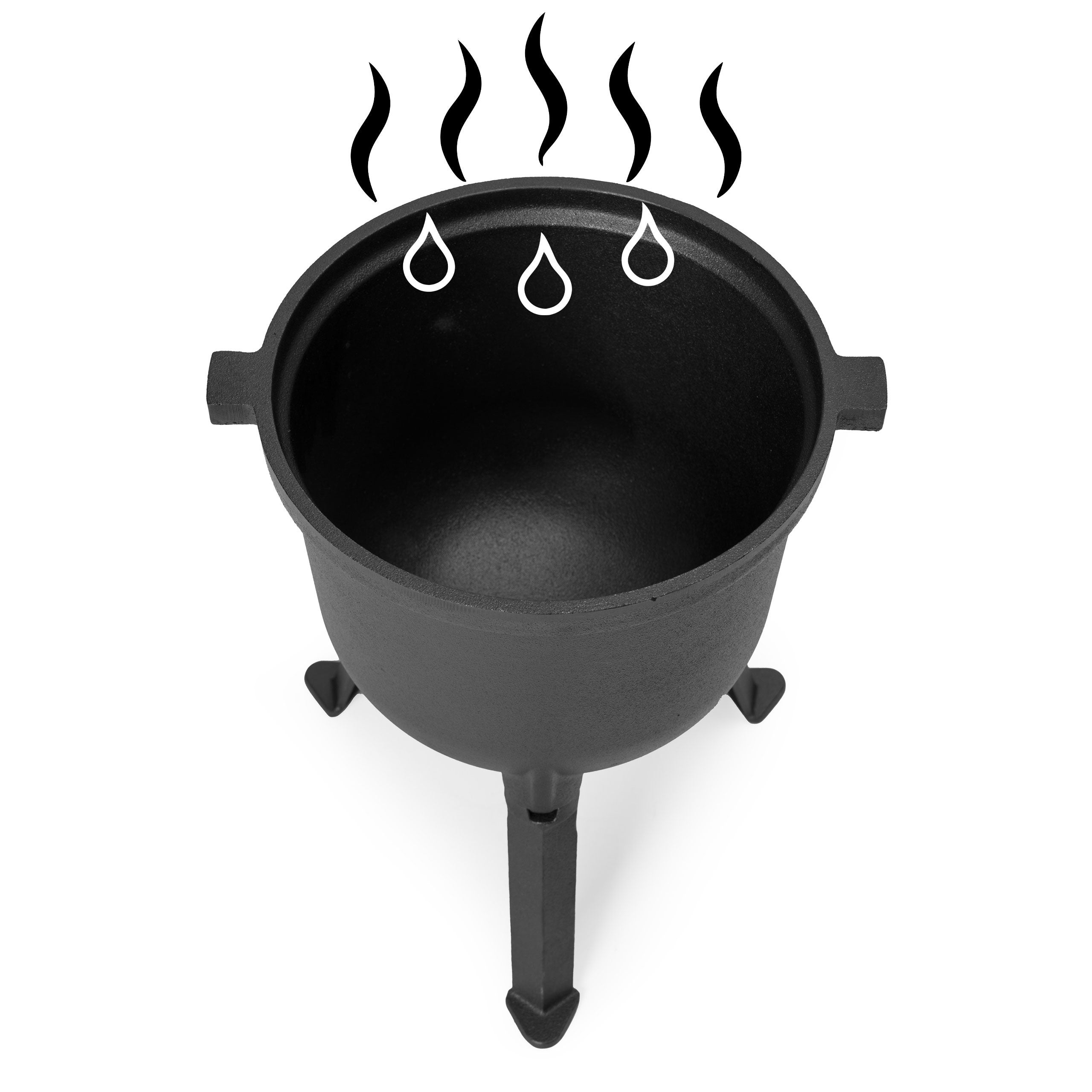 Kociołek żeliwny stojący 8L garnek myśliwski ognisko grill MultiGarden - 4