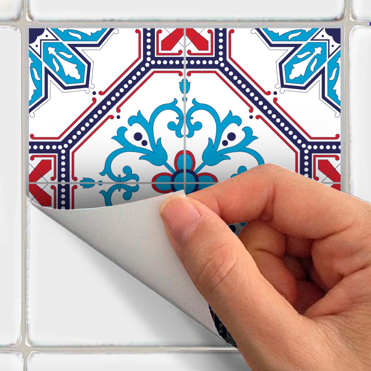 9 adesivi piastrelle azulejos Baptista - Sticker adesivo - adesivi murali - 9stickers10x10cm - 5