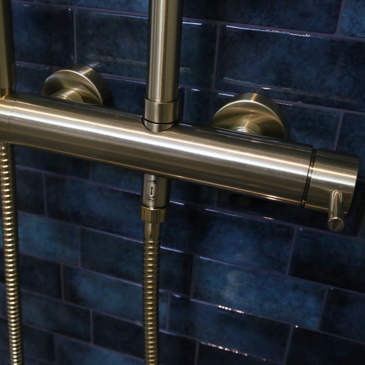 Luisa Coluna de duche mecânica dourado escovado 250 - 6