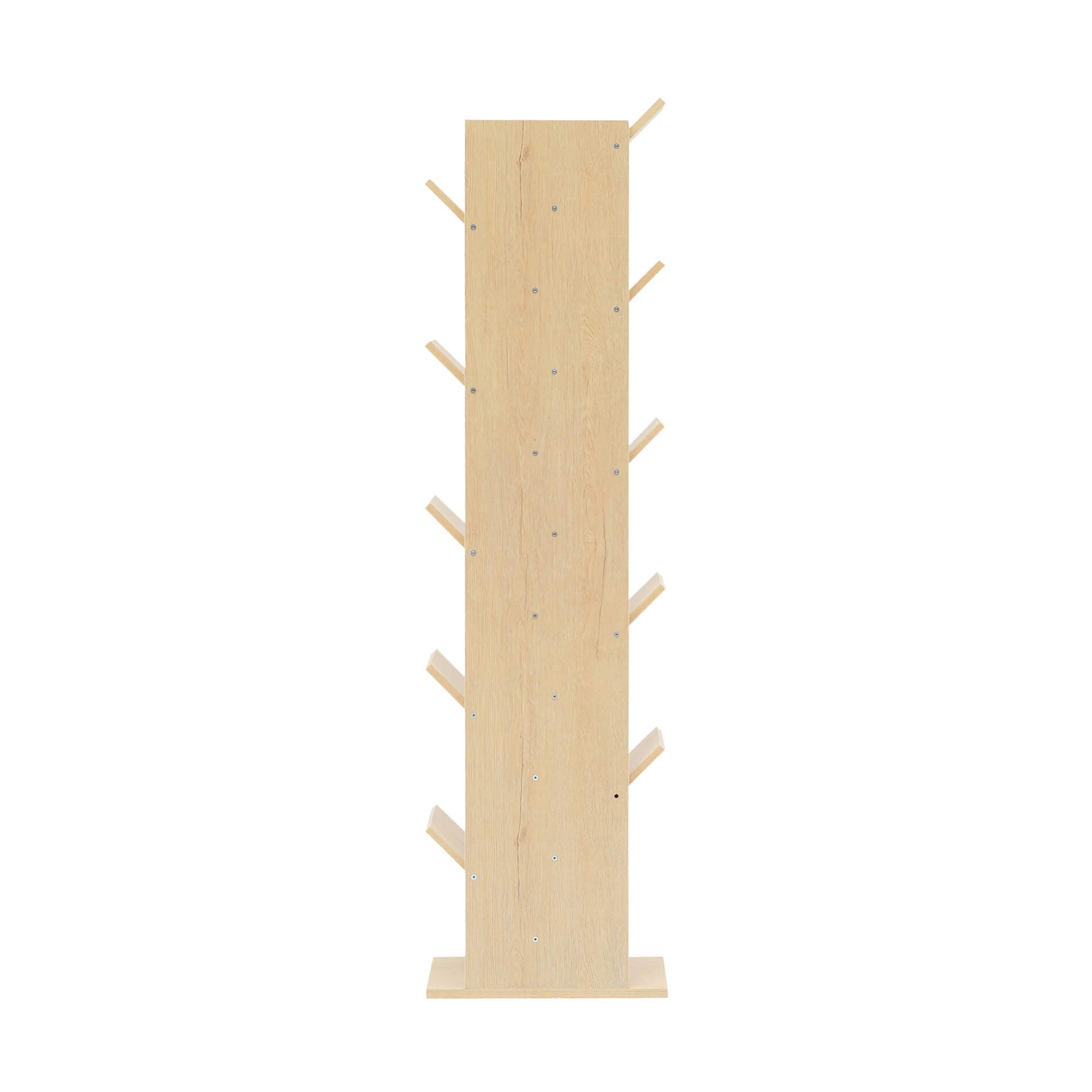 Libreria Scaffale 10 Ripiani Mobili Rebecca Legno Marrone Chiaro 160x44,5x22 - 6