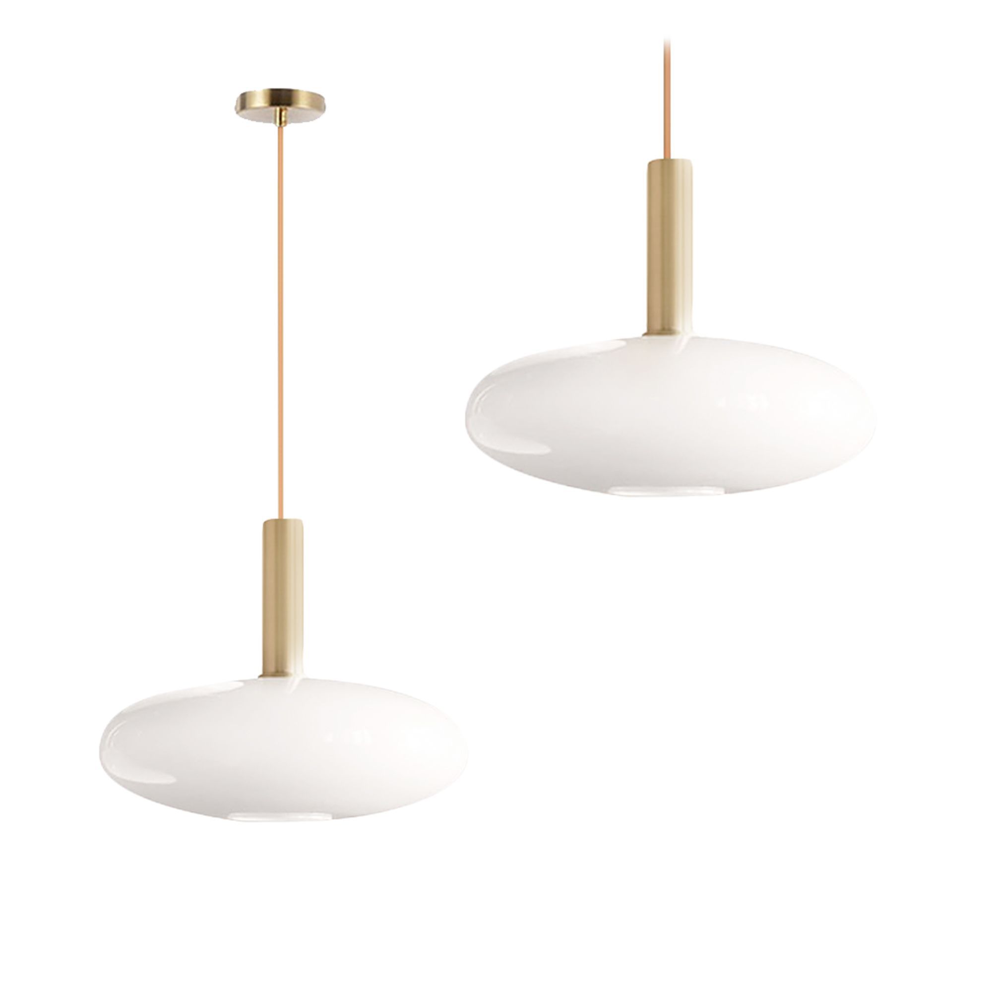 Lampa Sufitowa Wisząca Toolight App668-1Cp Złoty Biały