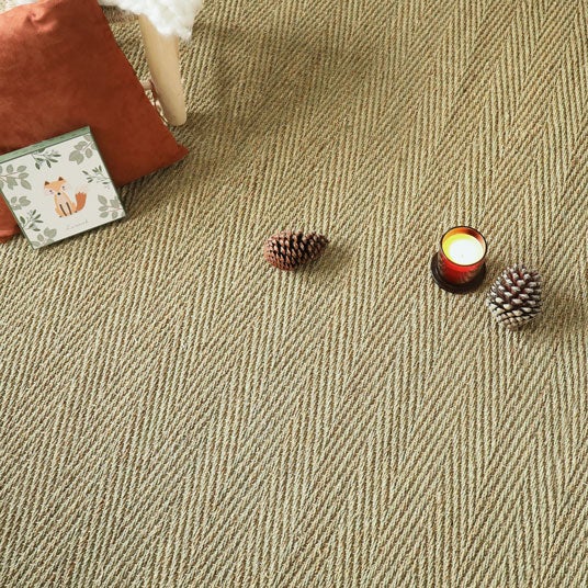 Jonc de mer - Assam - Chevron - Echantillon 15 x 20 cm - 5