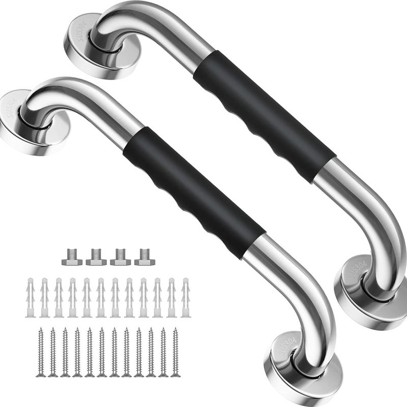 Uchwyty ścienne - 30 cm - 2 sztuki - Uchwyty łazienkowe - Dodatkowy uchwyt - Uchwyty łazienkowe