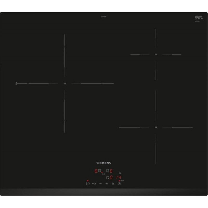 Table de cuisson induction 60cm 3 foyers 7400w noir - Siemens EH631BJB6E - 2