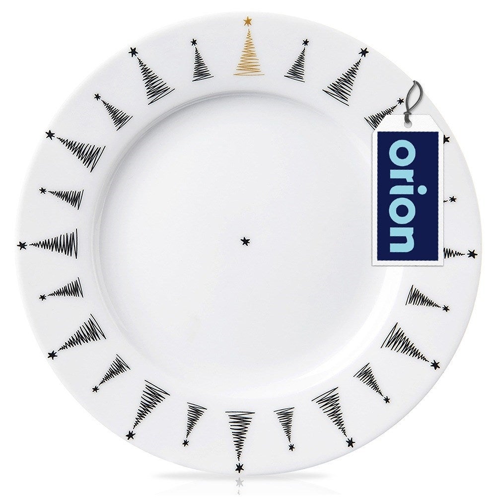 Talerz deserowy porcelanowy CHOINKA 20 cm - 4