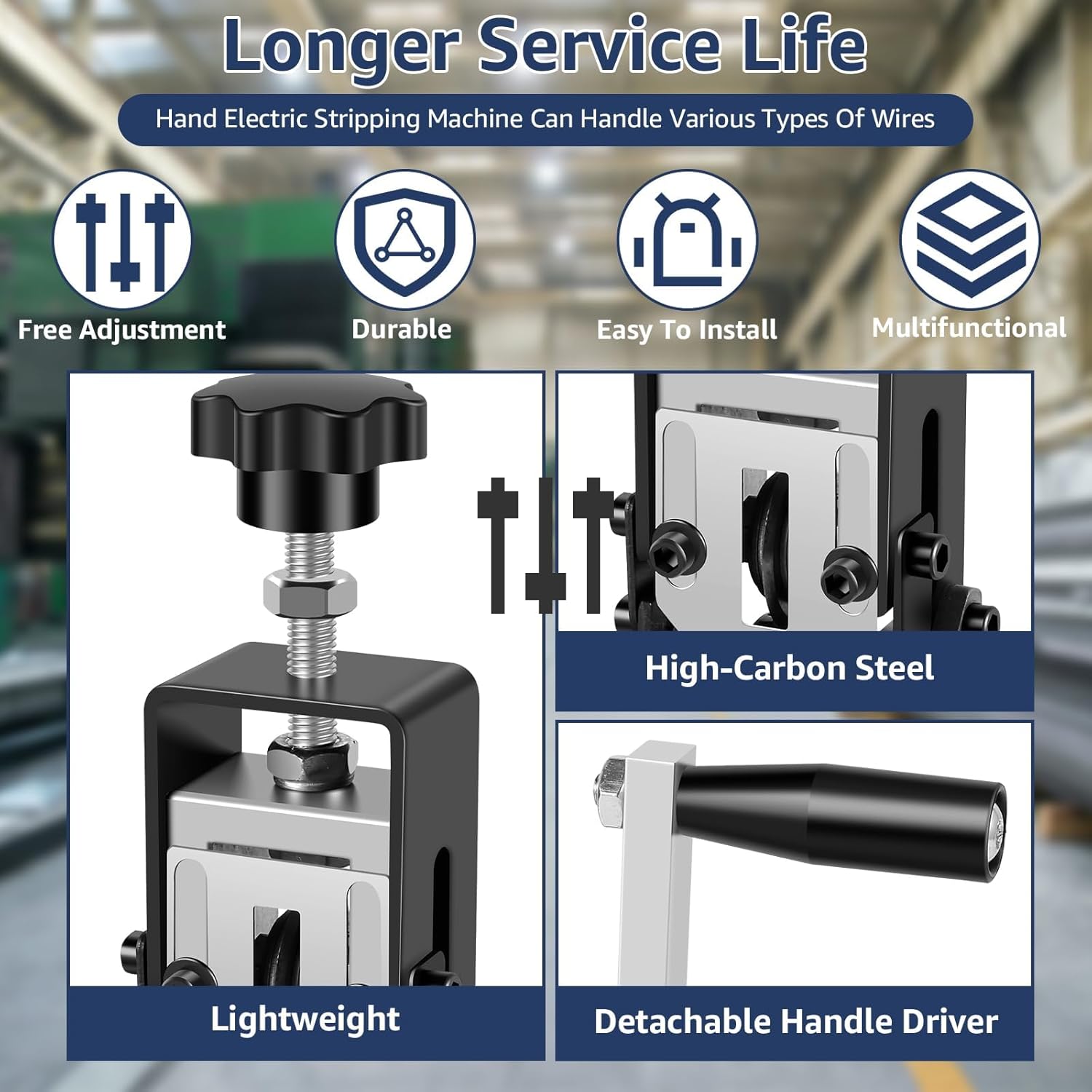 Automatique Denudeur de Cable Electrique pour câble 1-25 mm, Machine a Denuder Le Cuivre, Outil à Dénuder Les Déchets De Câbles Pour Le Recyclage - 4