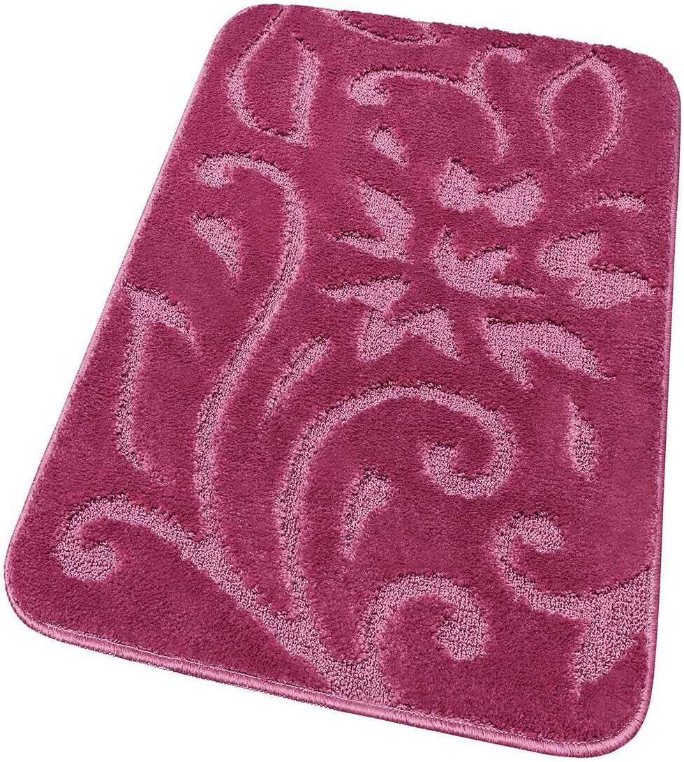 Tapete Banho Macio Moderno Elegante Antiderrapante Absorvente Tapete De Cabeceira 100% Fabricado Em Itália Roxo 55x90 cm - 6