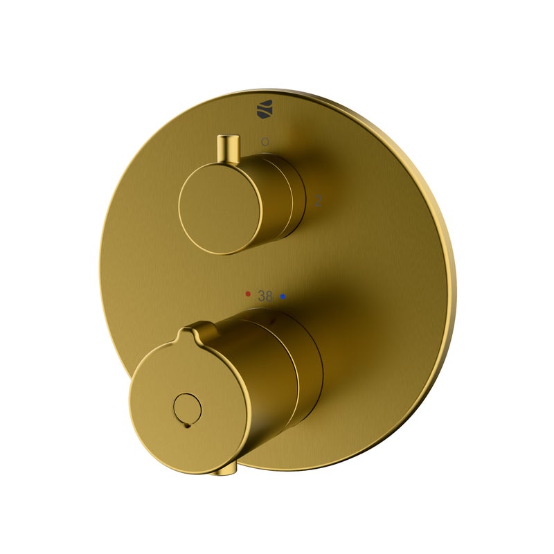 Bernstein Bateria termostatyczna VIREO złota 2 odbiorniki wody - funkcja HeatGuard