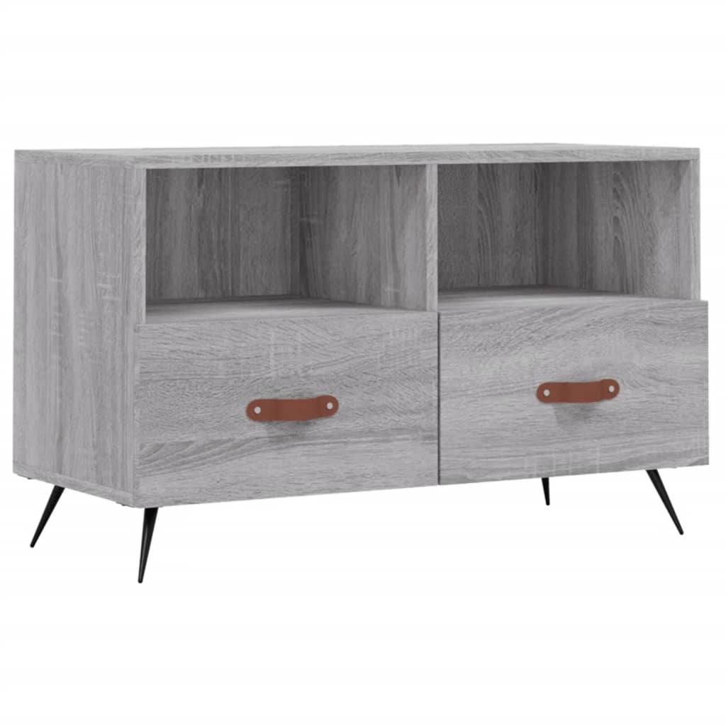 Meuble TV Sonoma gris 80x36x50 cm Bois d'ingénierie - 2