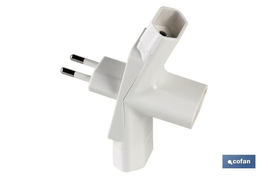 ADAPTADOR MULTIVIA 3 VIAS (10A-250V) | Leroy Merlin