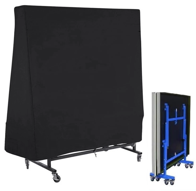 Pokrowiec na stół do tenisa stołowego do użytku na zewnątrz, 165 x 70 x 185 cm, Oxford 210D, wodoodporny, wiatroszczelny i odporny na promieniowanie U