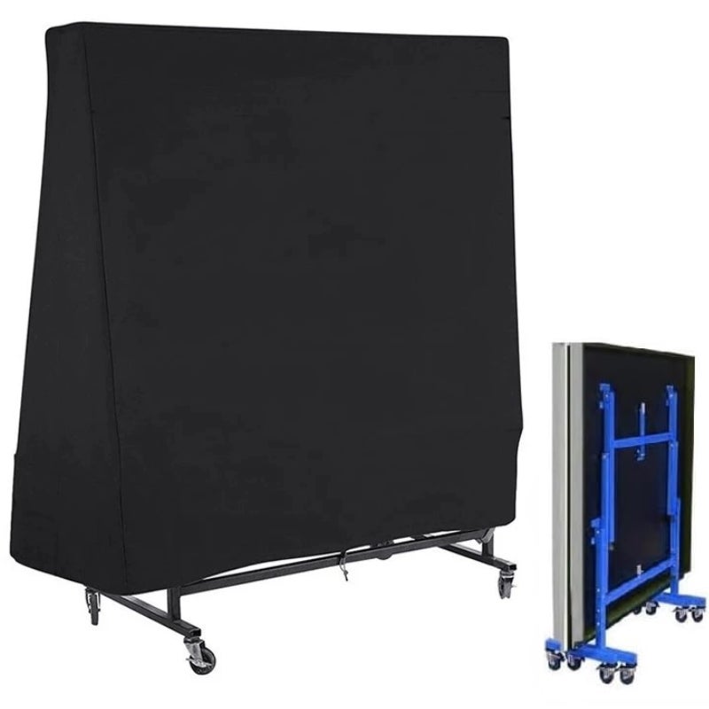 Pokrowiec na stół do tenisa stołowego do użytku na zewnątrz, 165 x 70 x 185 cm, Oxford 210D, wodoodporny, wiatroszczelny i odporny na promieniowanie U