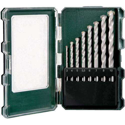 Metabo 626706000 Punte per muratura-Cassetta 8-TLG, Colore, Size