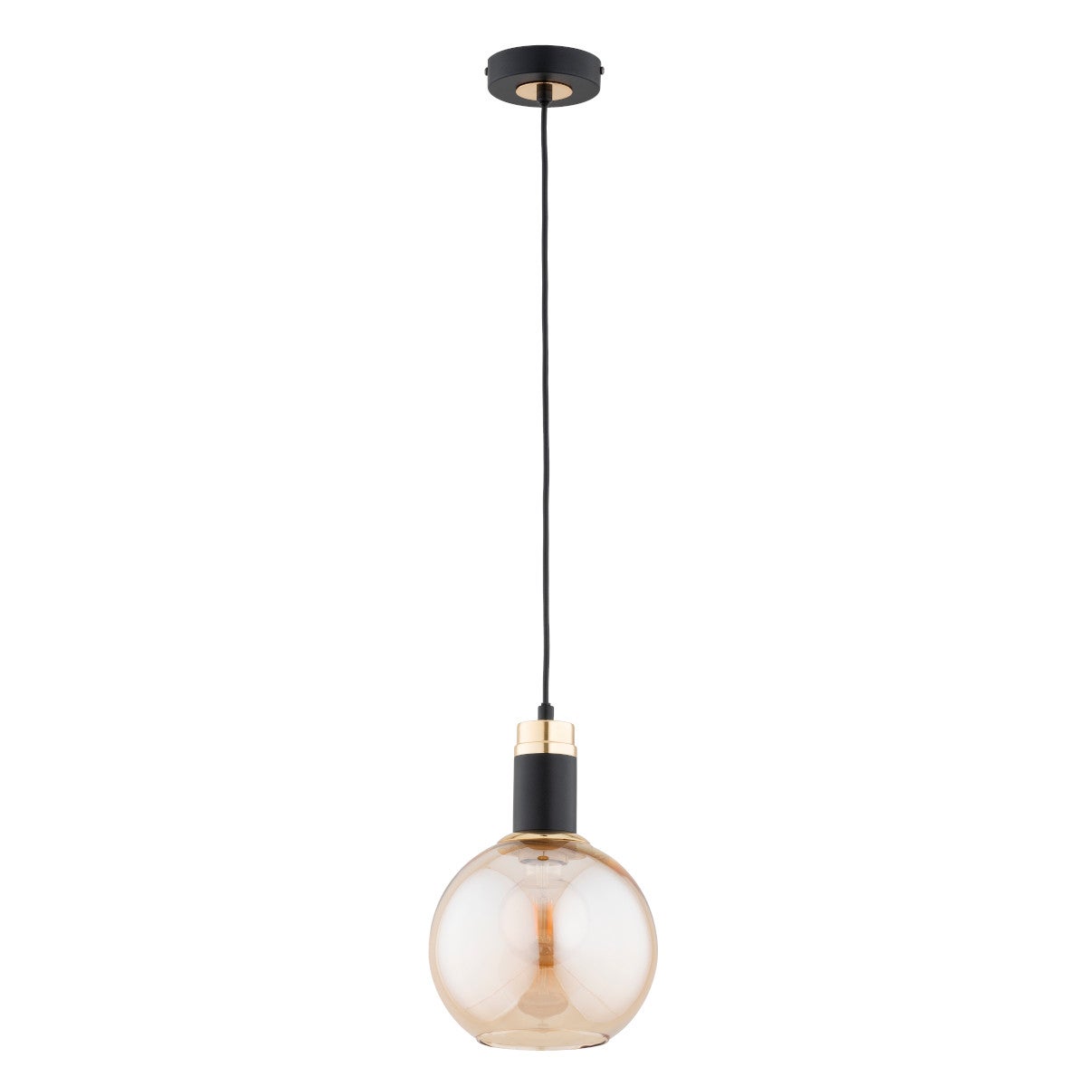 Lampa wisząca Celest czarno-złota 1xE27x15W nad stół wym: 90 x 20 x 20 cm szkło Alfa