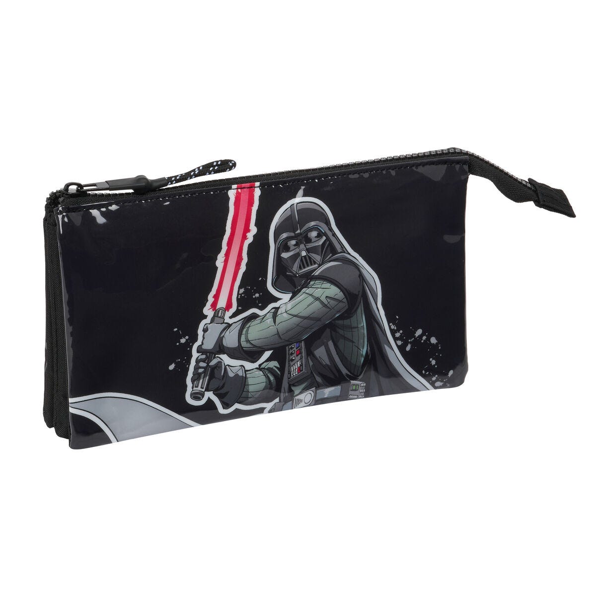 Joumma Star wars Star wars - R2D2 Astuccio Triplo Nero 22 x 12 x 5 cm Poliestere Joumma Star wars Star wars - R2D2 Astuccio Triplo Nero 22 x 12 x 5 cm Poliestere