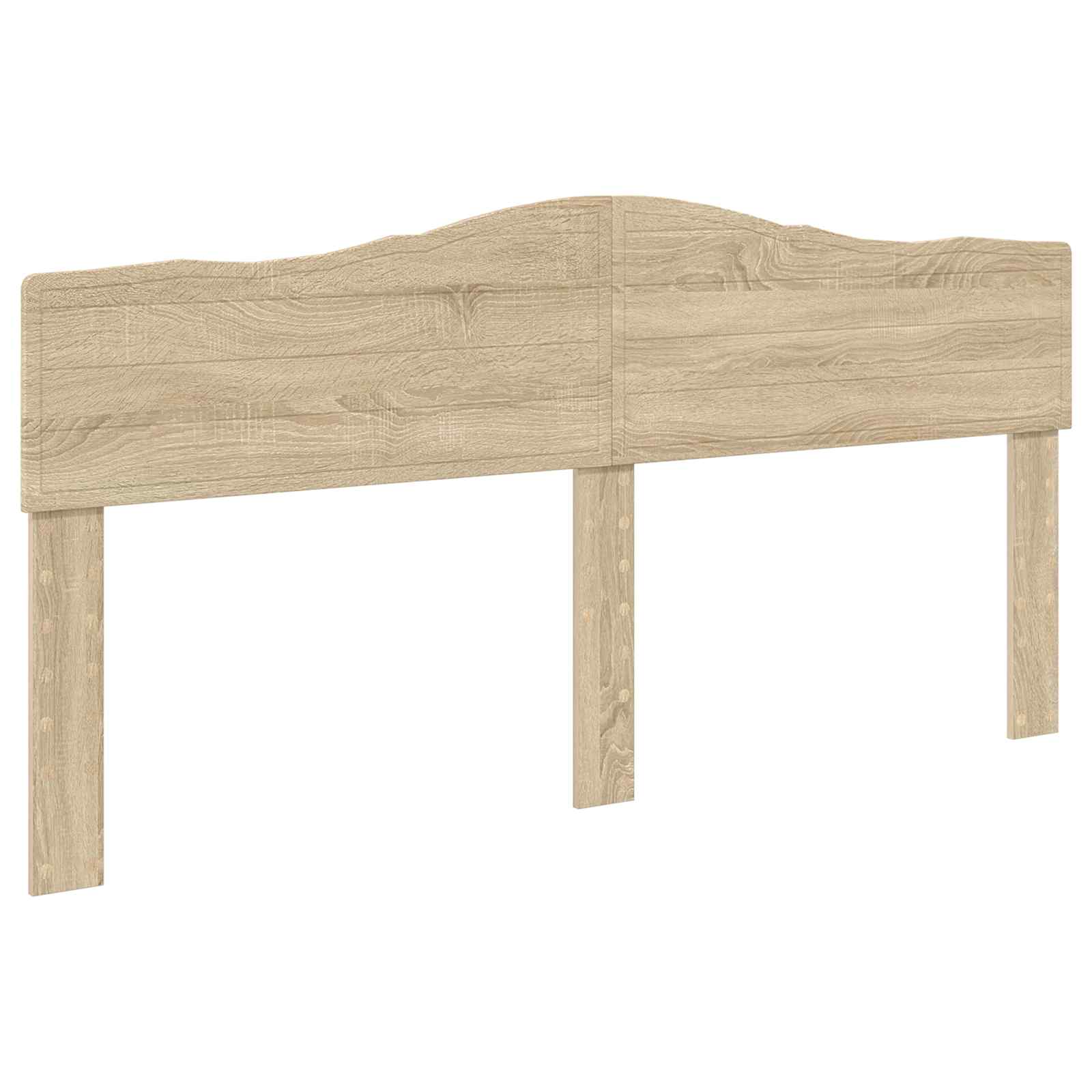 Lit de rangement chêne 180 x 200 cm panneau de bois - 7