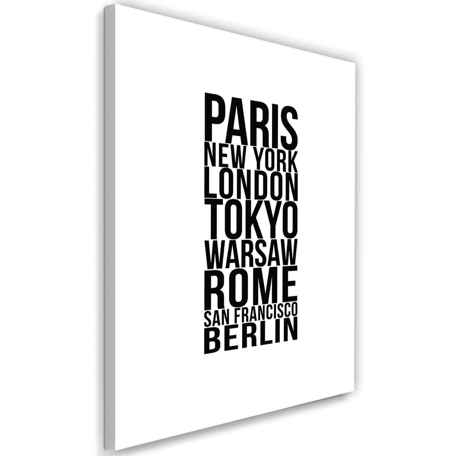 Obraz na płótnie, Paryż Londyn Tokio 40x60