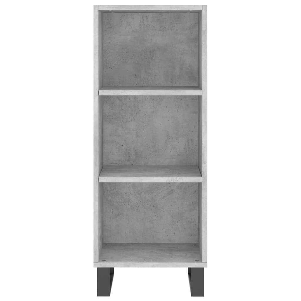 Credenza alta Grigio cemento 34,5x34x180 cm MDF - 8