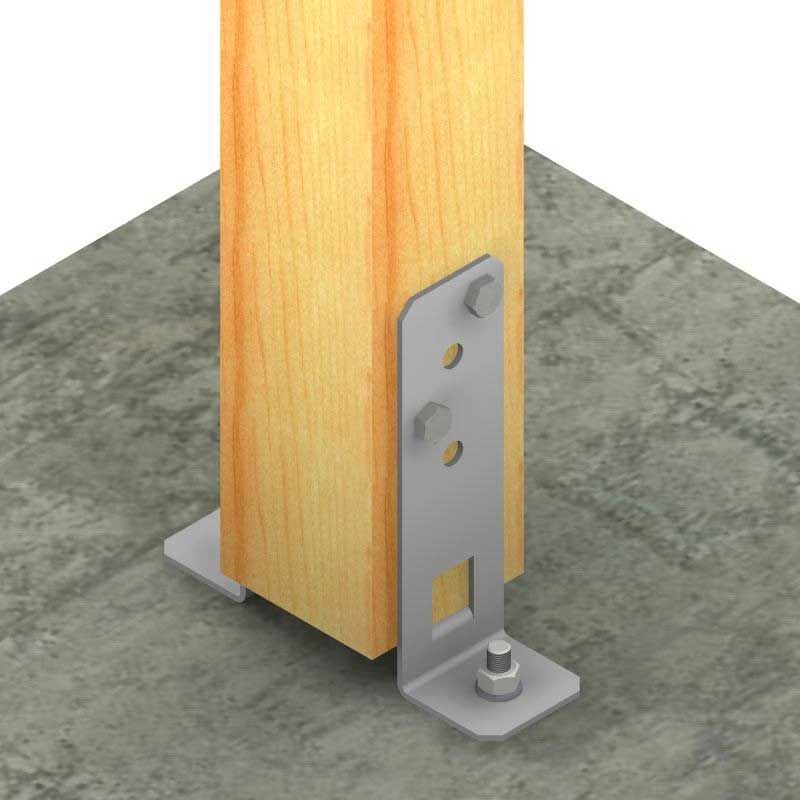 Pied de poteau de jardin réglable en largeur - Carton de 20 - PPG60/25 - 4