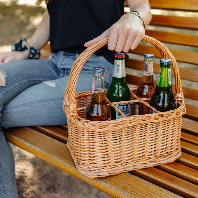 DBALL 2 Pezzi Borsa Porta Bottiglie 6 Posti Portabottiglie Acqua Borsa per Portare con Manico Lavabile Pieghevole per Bottiglie di Birra Vino Soda (24 * 18 * 16cm, Nero DBALL 2 Pezzi Borsa Porta Bottiglie 6 Posti Portabottiglie Acqua Borsa per Portare con Manico Lavabile Pieghevole per Bottiglie di Birra Vino Soda (24 * 18 * 16cm, Nero