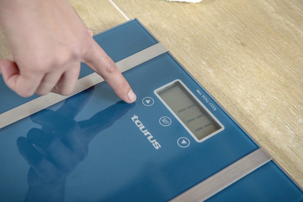 Taurus 990548000 báscula de baño Rectángulo Azul, Acero inoxidable Báscula personal electrónica - 2