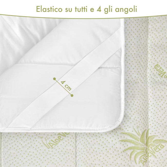 Topper 10 cm in MyMemory Foam con rivestimento sfoderabile all'aloe vera - Materassi e Doghe Topper 10 cm in MyMemory Foam con rivestimento sfoderabile all'aloe vera - Materassi e Doghe