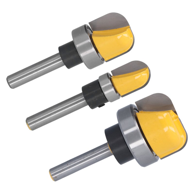 Router Cutter With Bearing, Type Round Nose Bit, Shank 1/4in, Sizes 1‑1 ...