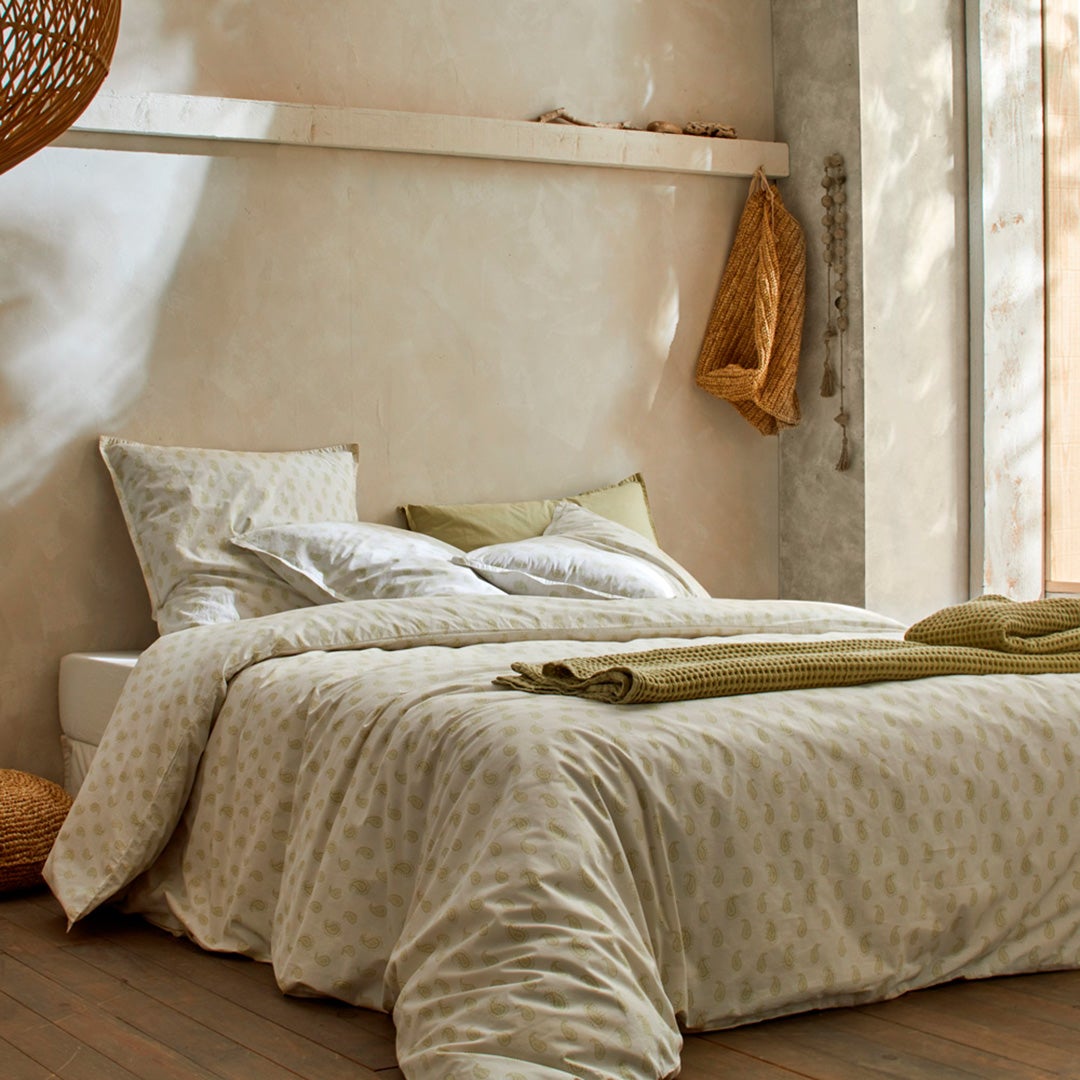 Funda Nórdica Y Dos Fundas Para Almohadas En Percal (240 Cm) Scala Gris
