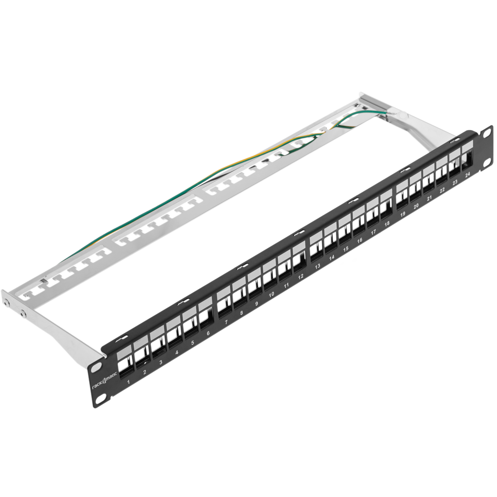 Patch panel para rack 19 para 24 keystone 110 con peine | Leroy Merlin
