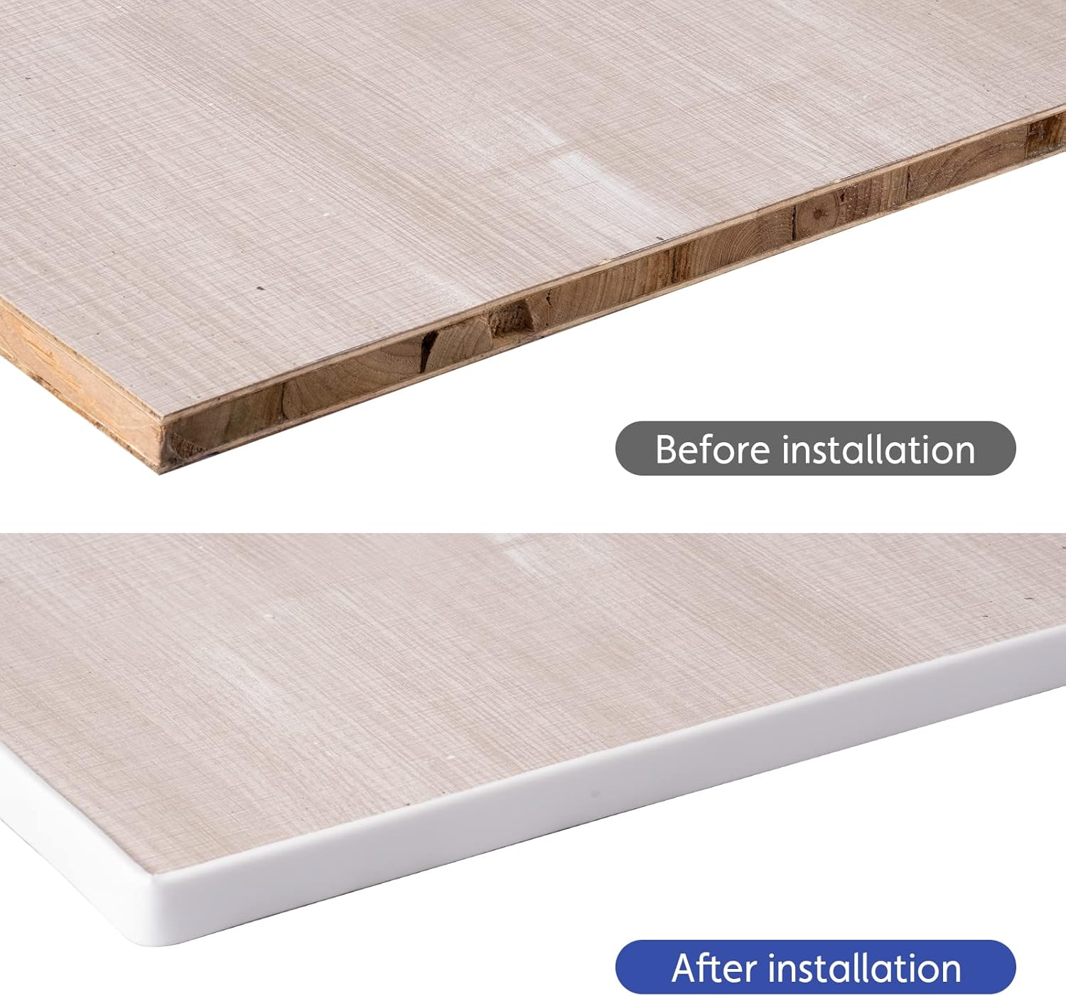 Bande de Couvre Chant Flexible en U pour Bords de Meubles 18mm x 5m, Couvre Chant de Placage Auto Adhésive en TPE Bande de Garniture - 5