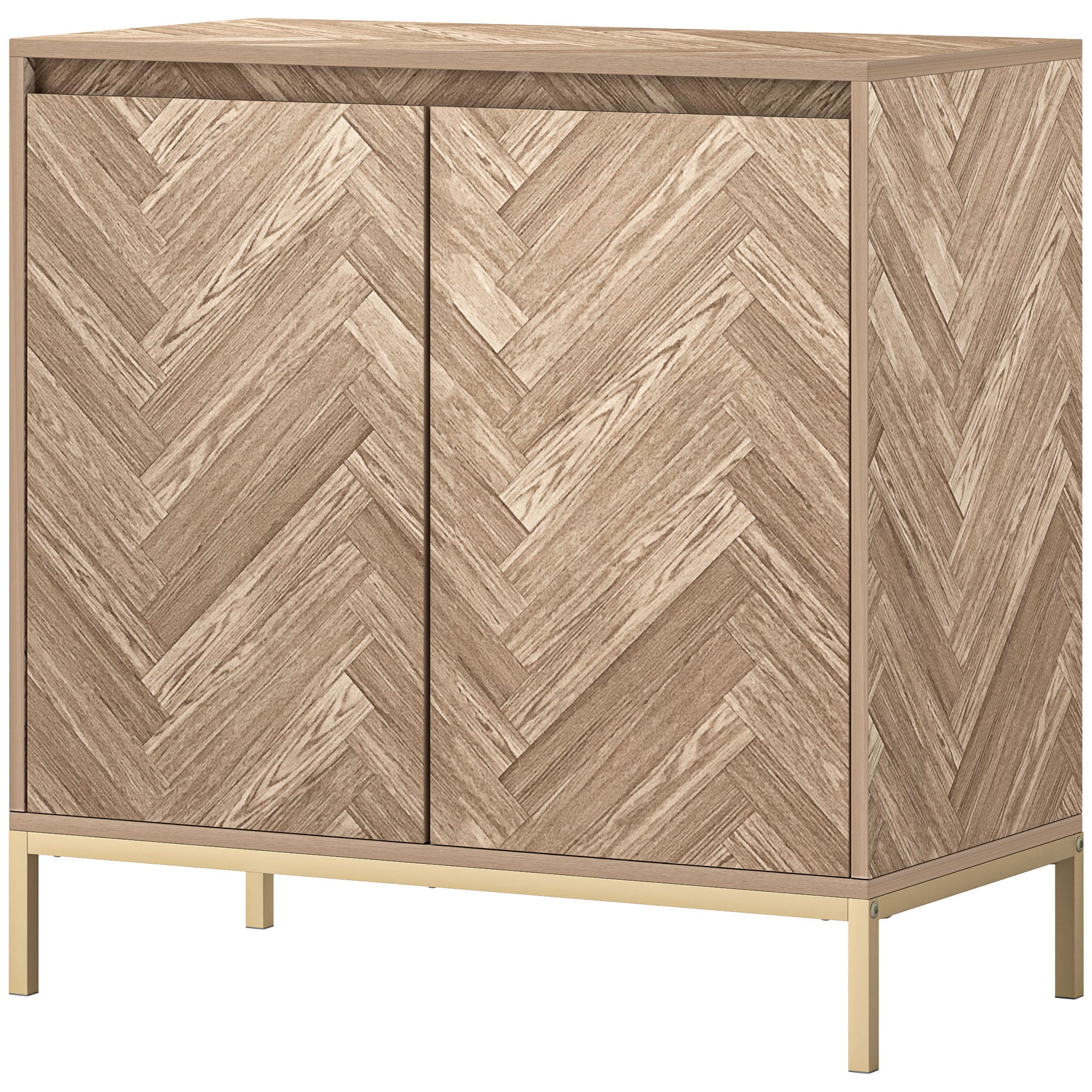 Buffet de Salon - Dimensions 78 x 40 x 78 cm - 2 portes - chêne | Leroy ...